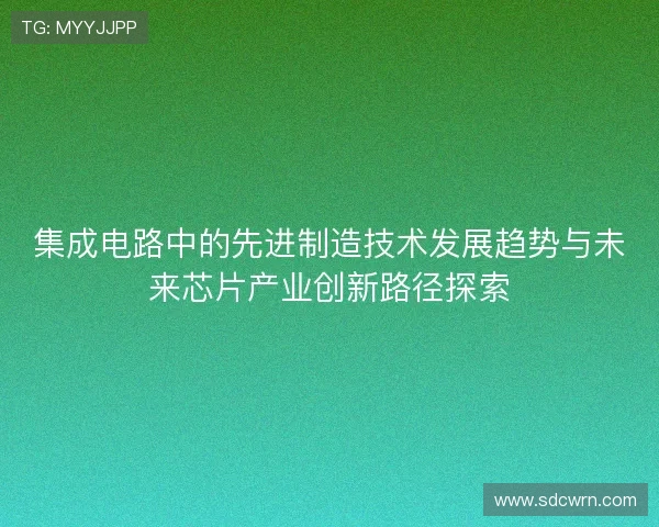 集成电路中的先进制造技术发展趋势与未来芯片产业创新路径探索